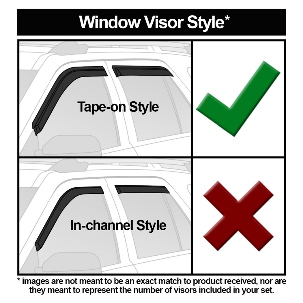 Tape-Onz VentVisor Smoke Ventgards 02-09 Dodge Ram Single Cab